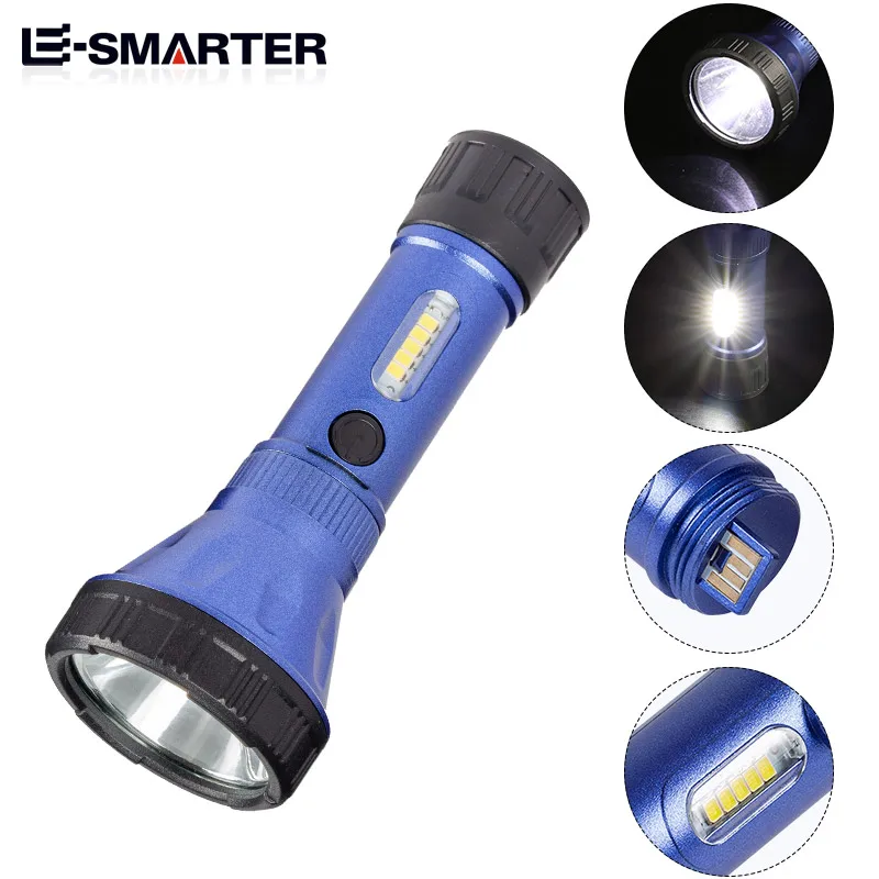 Strong Light Searchlight Outdoor Camping Hiking Walking Lithium Battery Usb Charging Powerful Edc Flashlight
