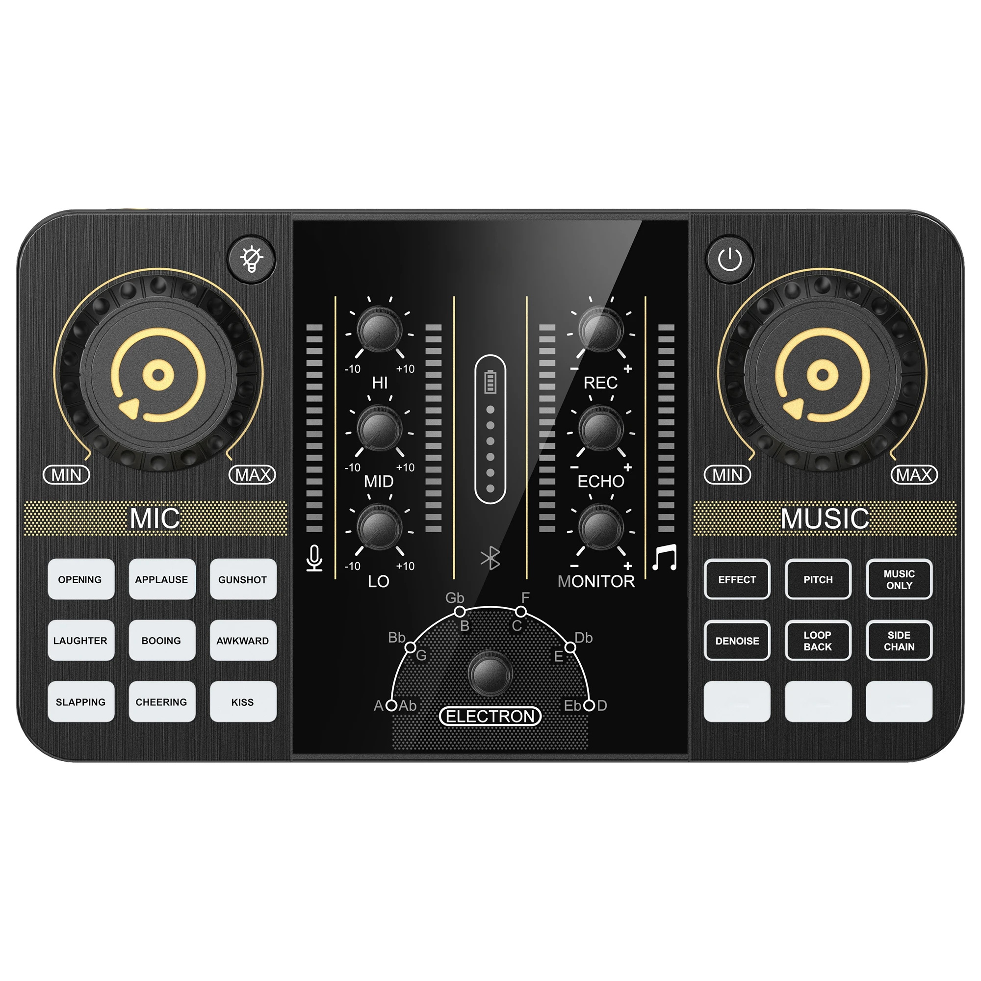 CHAMARU◎ Cheap DJ Mixer ZS11U - Professional Sound Card for Streaming