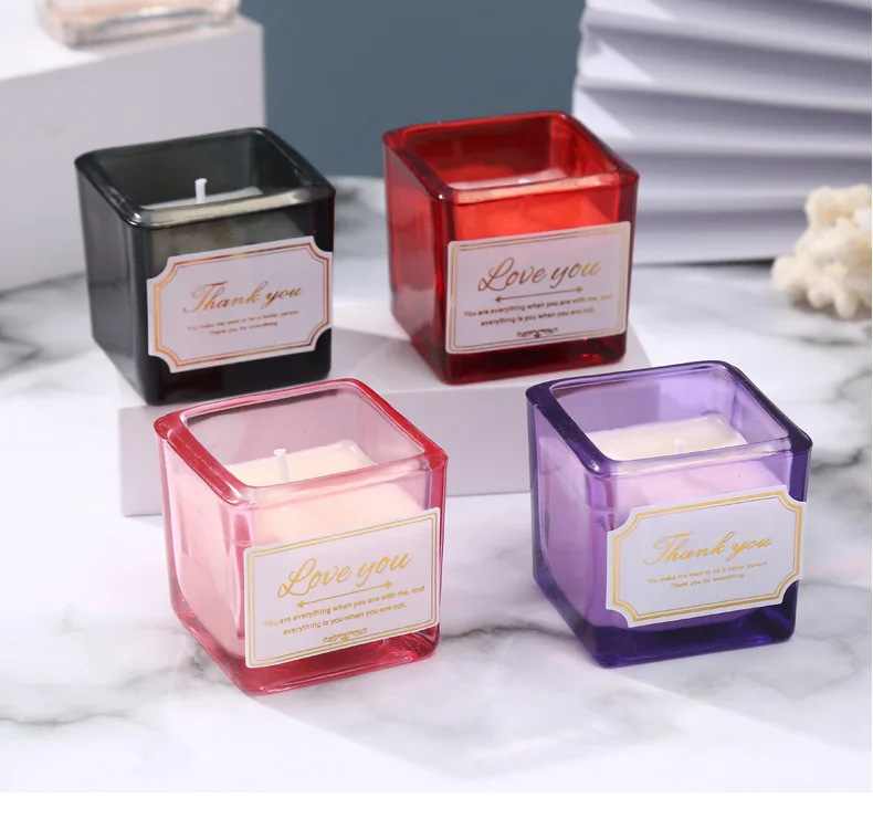 2021 лучшее качество Ароматизированная ароматическая свеча из соевого пчелиного воска в стеклянной банке