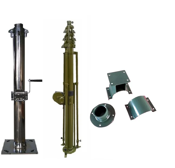 30mマニュアルクランク式伸縮アンテナマストタワー 通信用