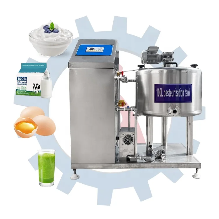 Fully Automated Batch Pasteurizer Stainless Steel Pasteurization Tank Small Milk Pasteurization Equipment for Sale