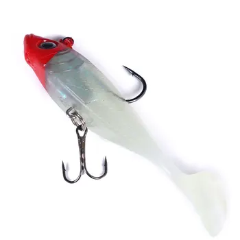 CHEERY 18.5g Plastic Lead-Weighted Soft Lure Fishing Bait 10cm Luminous Double Hook Fishing Gear Wholesale – Soft Lure – view 3