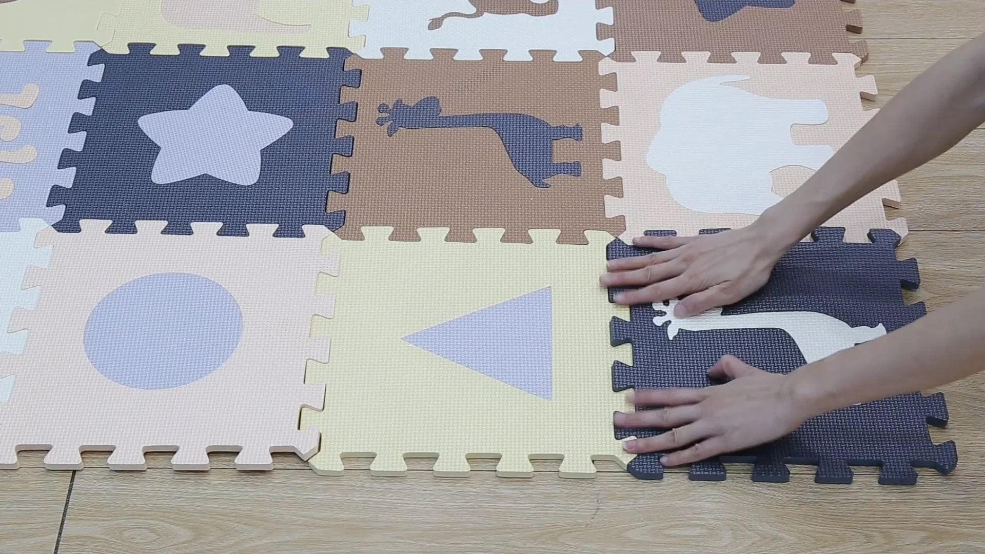 Kidewan Gym Activity Mat Soft Eva Foam Jigsaw Puzzle Playmats Toys Kids