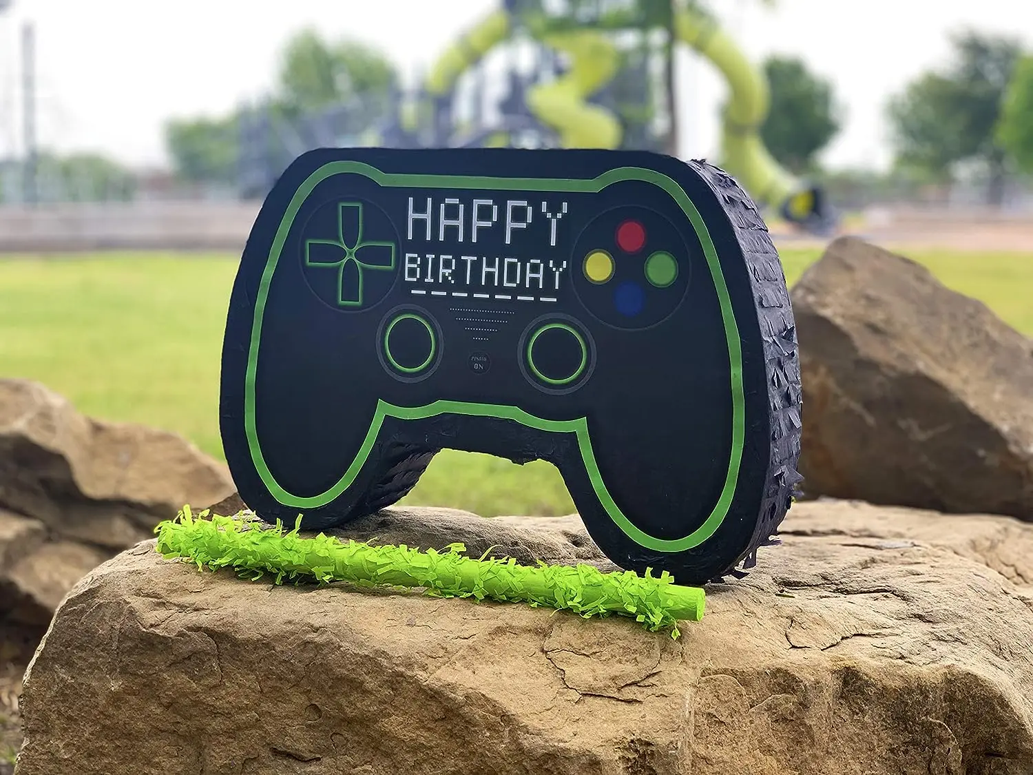 Custom Pinata Video Game Controller Pinatas Bundle With Blindfold And