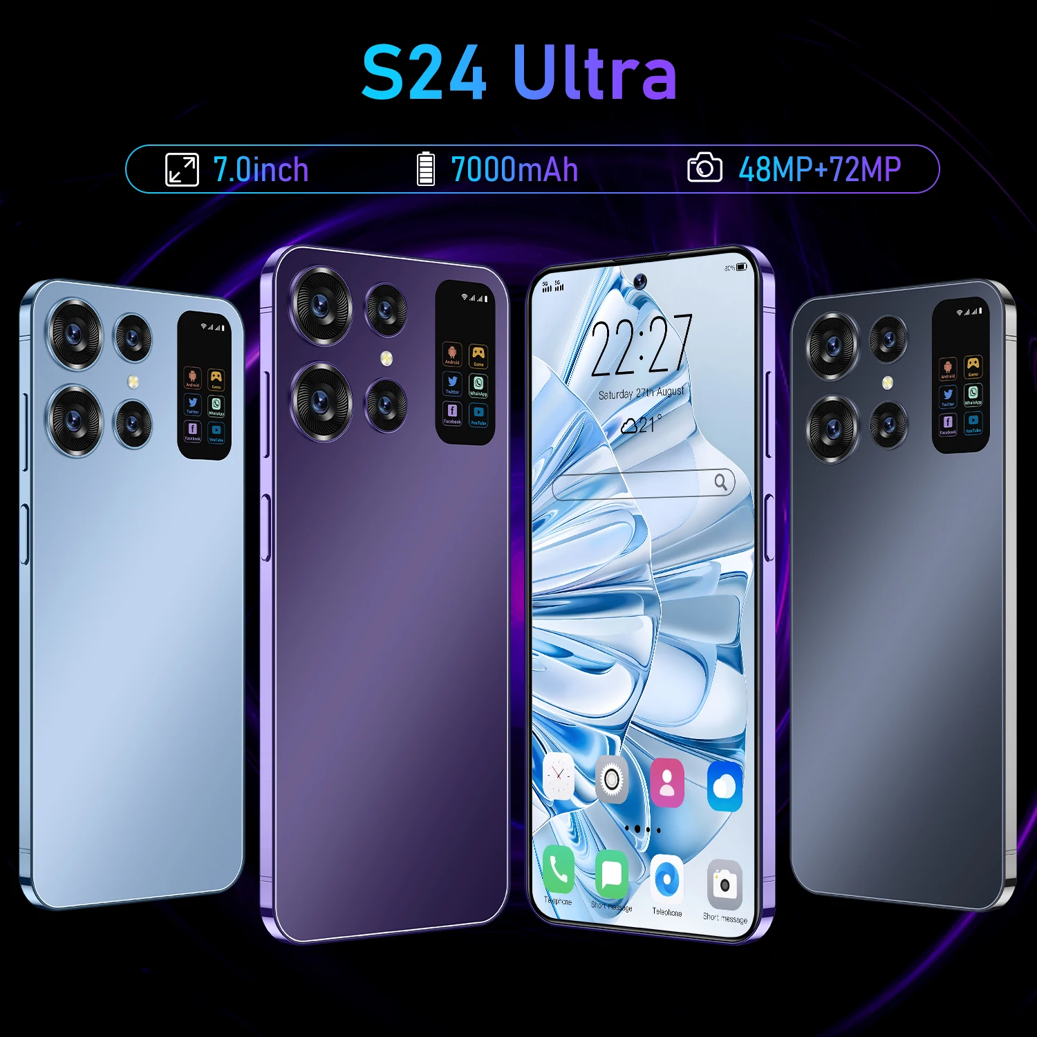 Factory Price Multilanguages Unlocked S24 Ultra 5g Popular Mobile