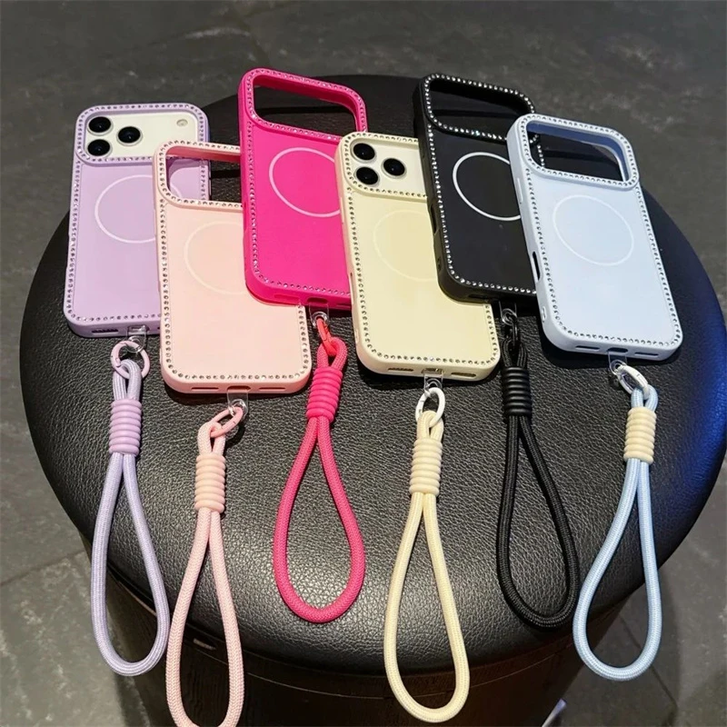 Luxury Glitter Lanyard Case for iPhone 17 Pro Max