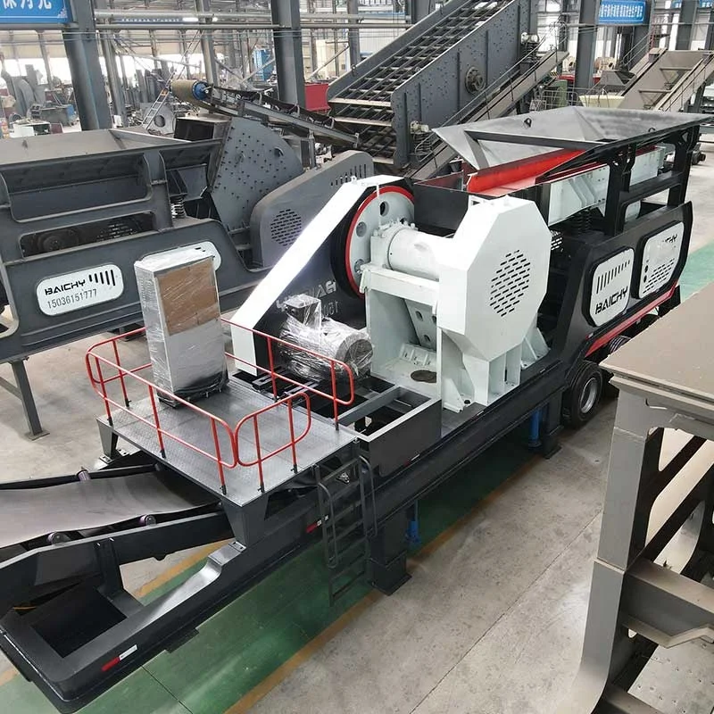 Various Models Mobile Stone Crushing Machine Project Coal Cement Quartz Bricks Mobile Jaw Crusher Plant for Sale