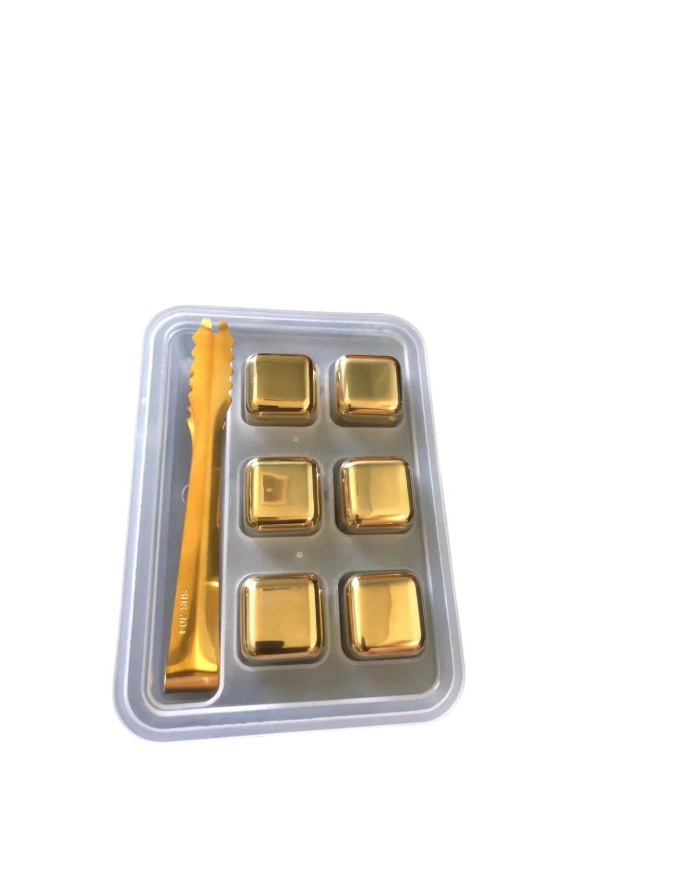 Drinks Cooling Ice Cubes in Plastic Container Whiskey Vodka Liqueurs Wine Not Solid Reusable Water-less Ice Cubes with Custom Logo