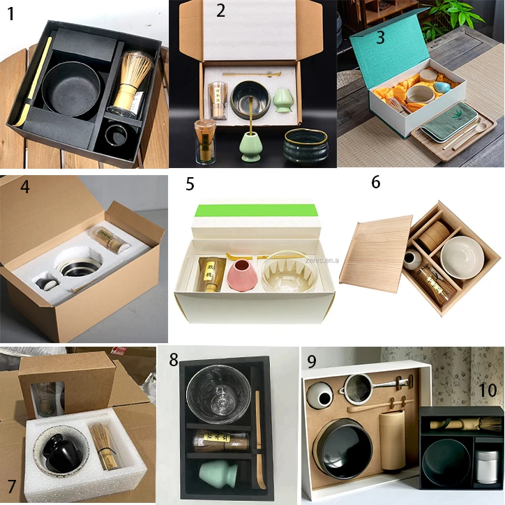 MATCHA まとめ買い Custom Printed Box LOGO Matcha Tea Set - Wholesale Matcha Tools