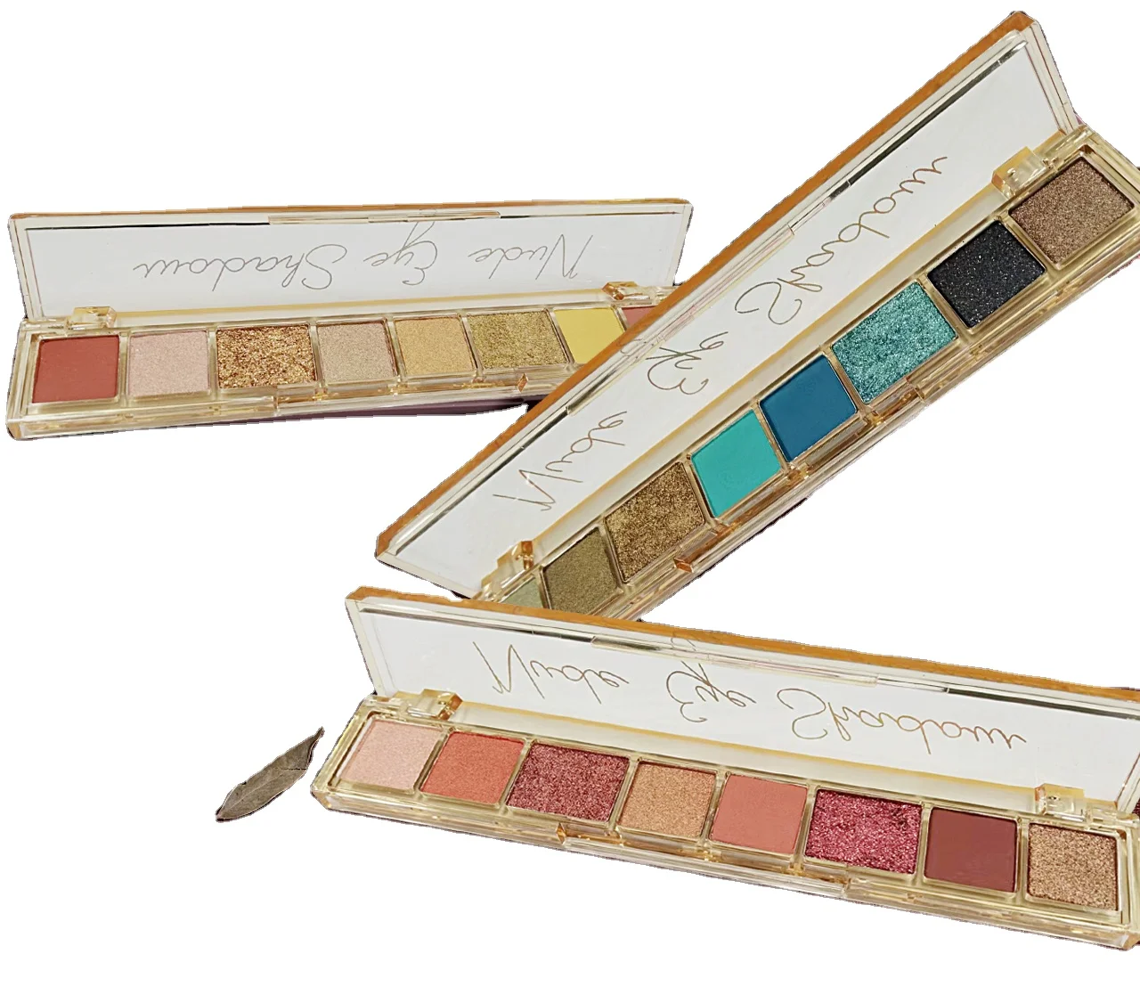 Прямоугольный многоцветный поддон для теней век с высокой пигментированной 8 видов цветов