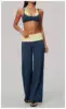 Soutien-gorge + pantalon jaune marine