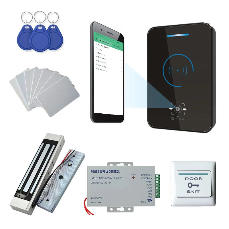 13.56MHz QR Code Access Control Scanner QR Code Non-Keypad Standalone Control Rfid Reader Access Control Systems