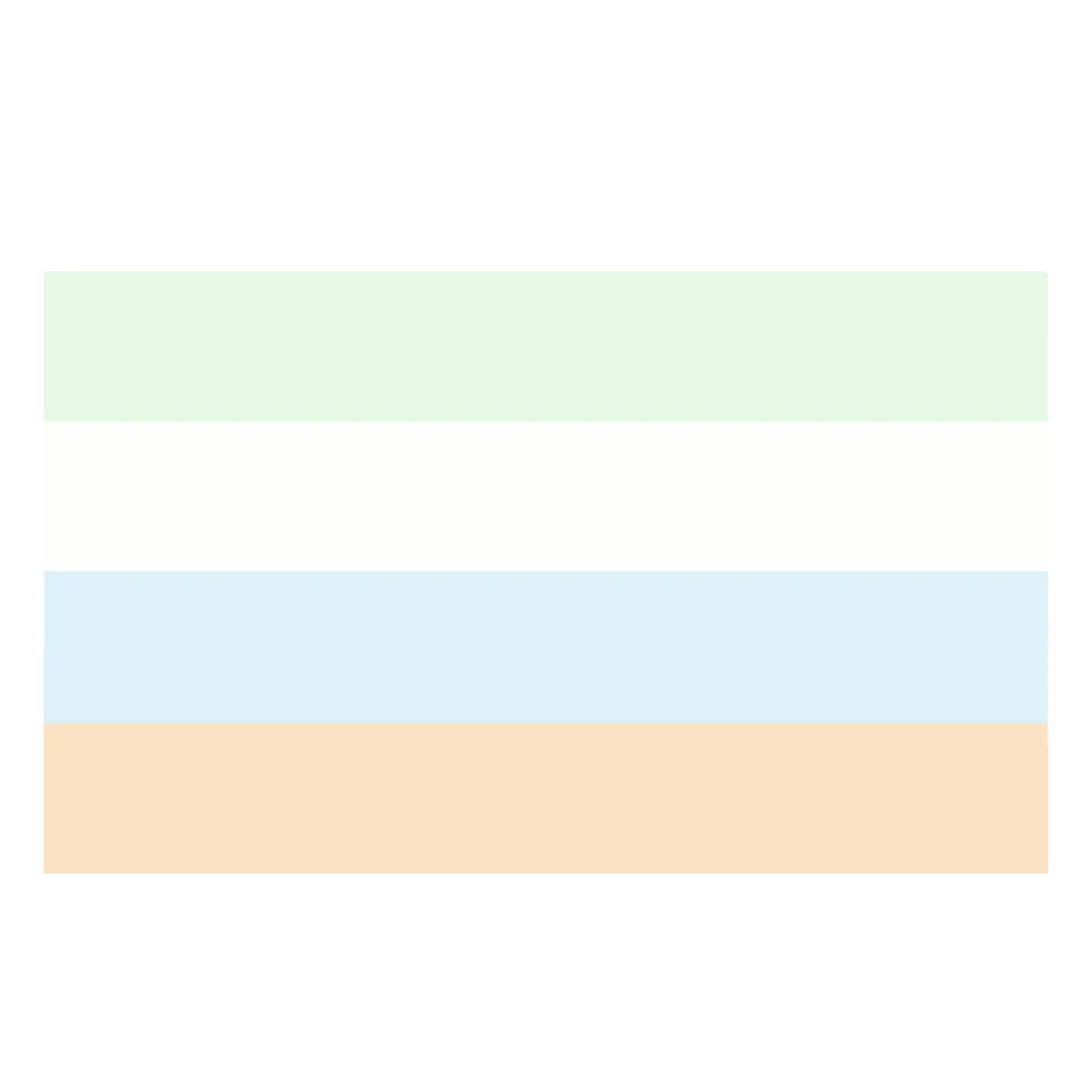 Custom Polyester 3x5 Foot Pride Unlabeled Flag with Two Grommets