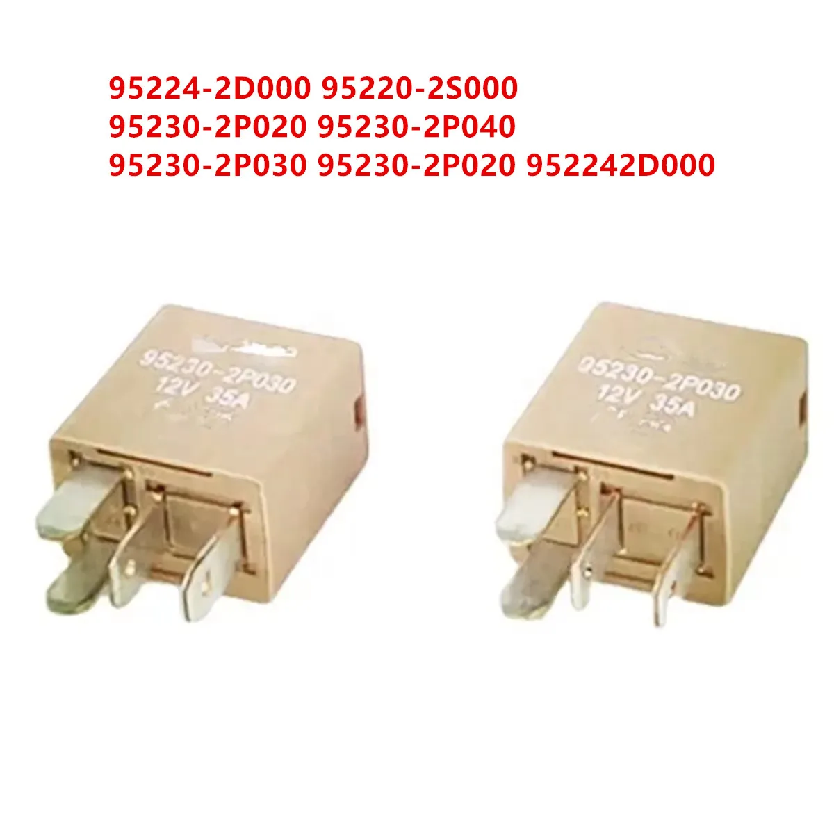 自動車用リレー 95220-2S000 95224-2D000 95230-2P030 95224-OM00