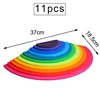 11pcs semicircular colorful