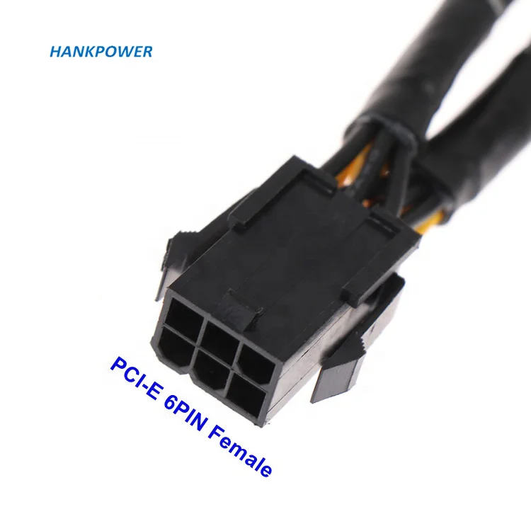 Adaptateur Alimentation Carte Graphique PCIe 6 Vers 2x8 Broches - 18cm - Pour Configurations SLI/Crossfire
