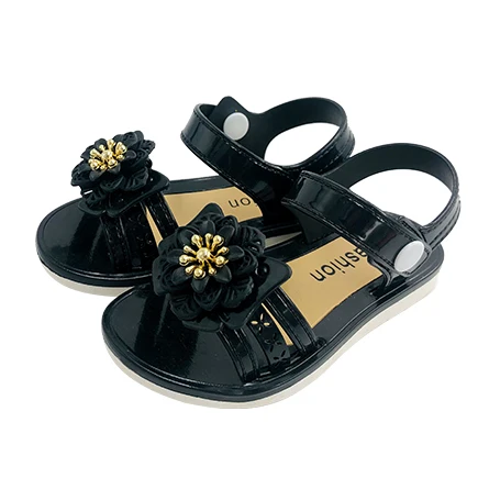 Outdoor summer children sandels black kids 8 yr old flat shoes sandals for girls stylish pair 1