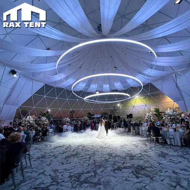 15M 20M 25M Diameter Geodesic Dome Tent for Wedding and Party