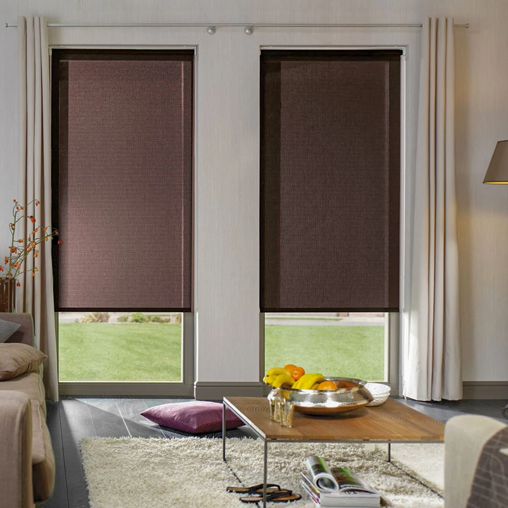 Latest Designs Ceiling or Wall Mount Manual Roller Blinds Roller Shades for Window Decoration Made in China Roller Blinds