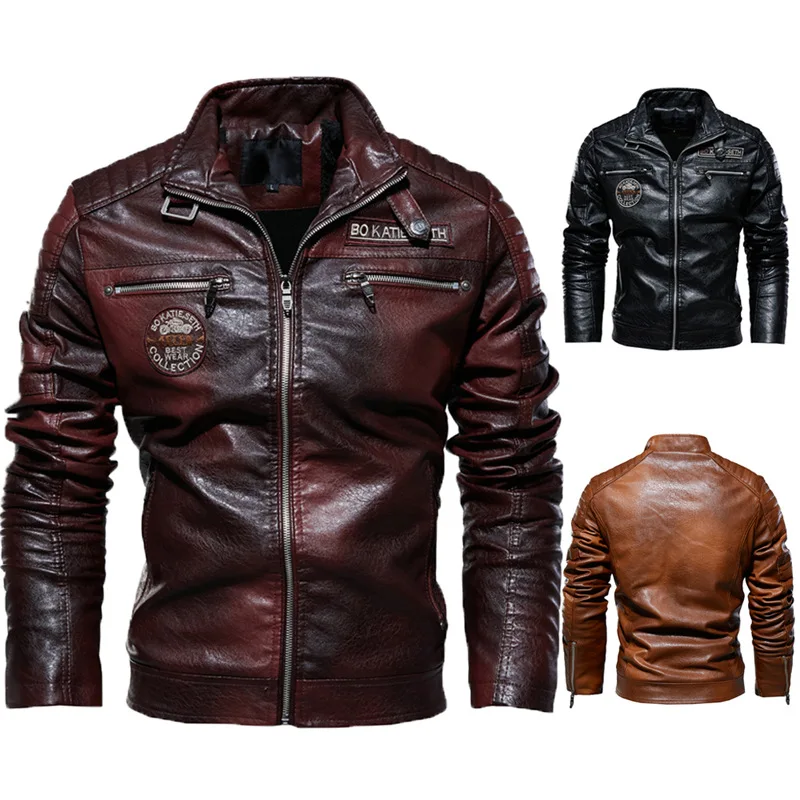 Custom Outdoor Coats Hiking Pu Jacket Mens Leather For Men Stylish_voghion.com
