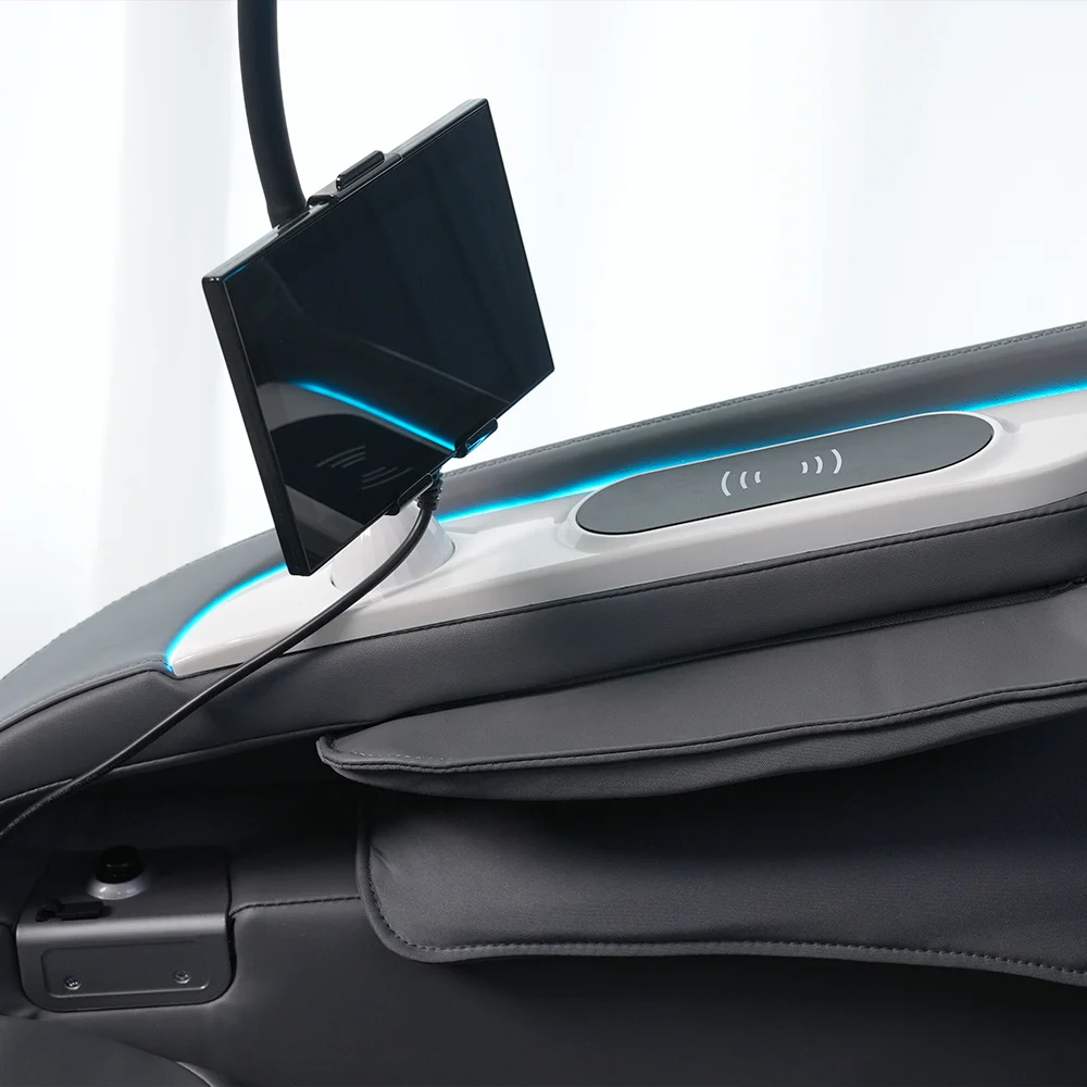 product new tech voice control zero gravity daddy 6d 4d luxury large size electric full body massage chair airbag replace-5
