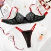 Black with red