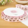 Pink with Brown Bow Pattern