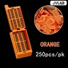 Orange 250pcs/box Rectangular hole