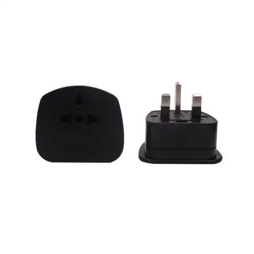 Gelongtu 13A Electrical Plug Adaptor Hk Triangle British Standard to Non-Grounding Plug with 3 Outlets ABS Shell