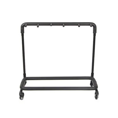 Portable and Durable Good Quality Guitar Stand with Wheels Hot Sale Guitar Display Rack Can Be Held 5 Guitars