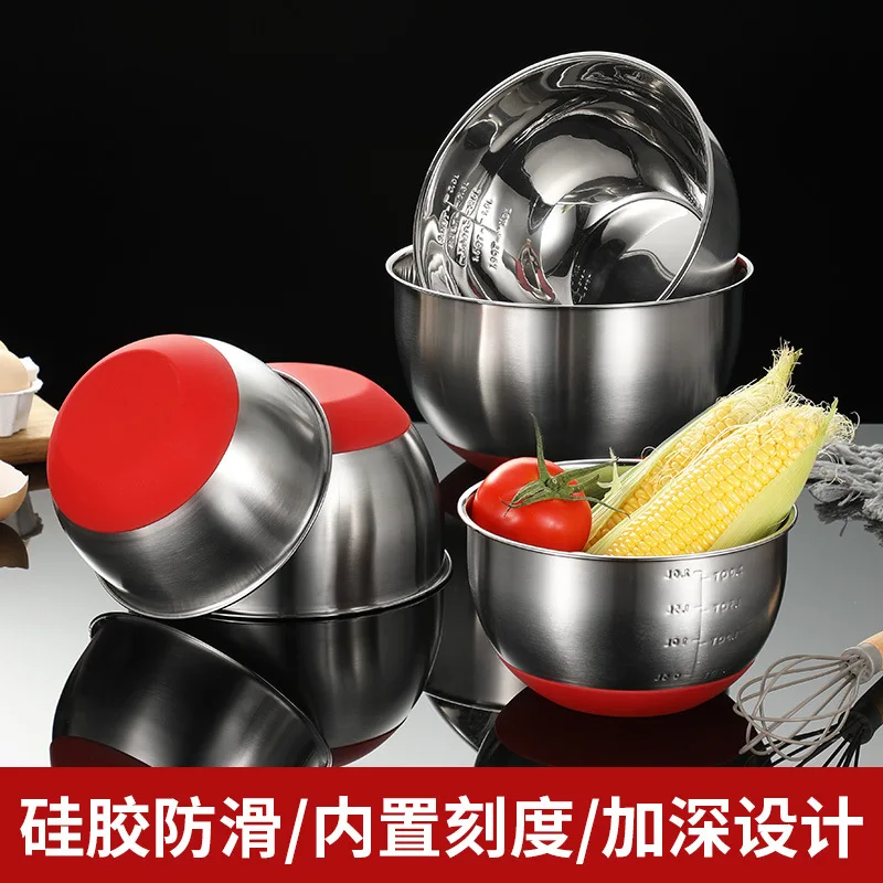 Утолщенная раковина из нержавеющей стали 304 для мытья с весами выпечки смешивания салата