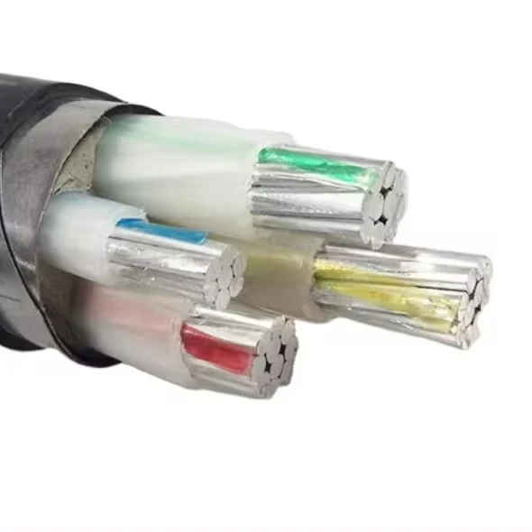 알루미늄 전원 케이블 지하 저전압 Xlpe 35mm 4 코어 PVC ZHONGYI 건설 케이블 150 Ml 알루미늄 3 Vaz 10-25 일