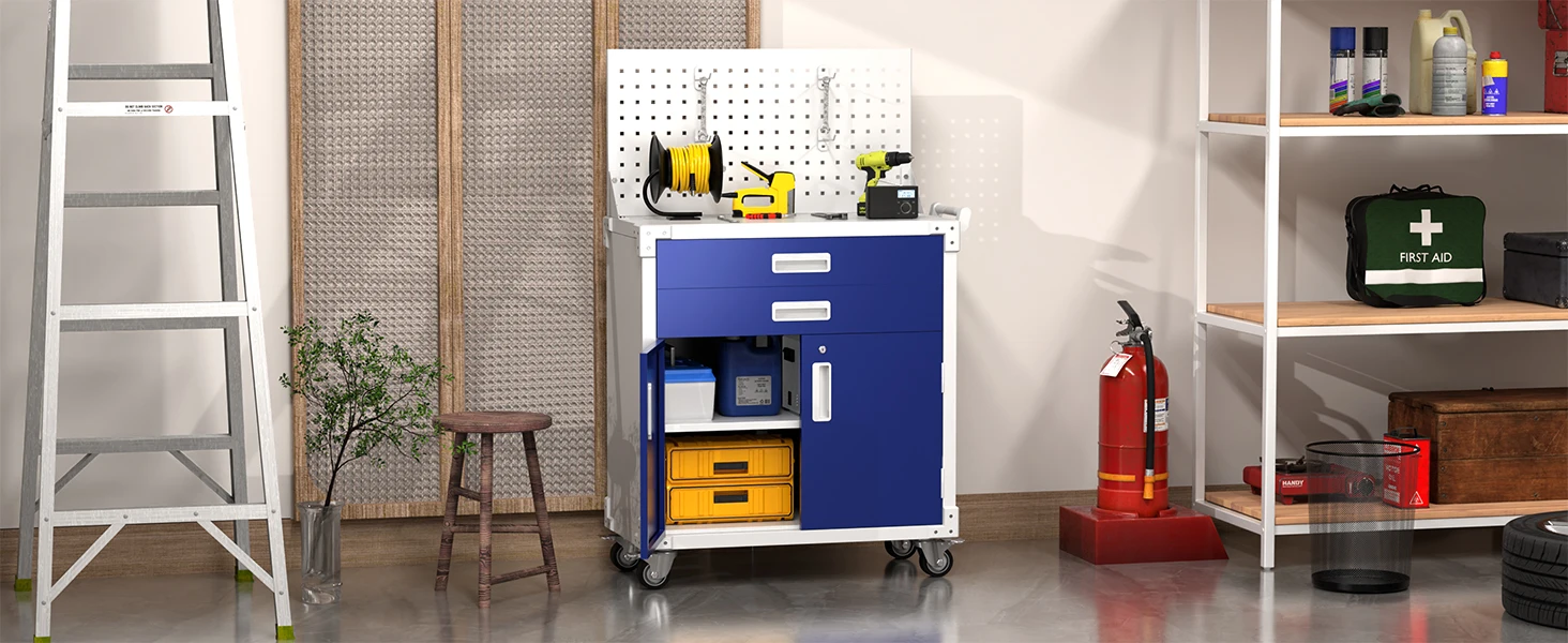 Industrial Garage Masterforce Tool With Pegboard Garage