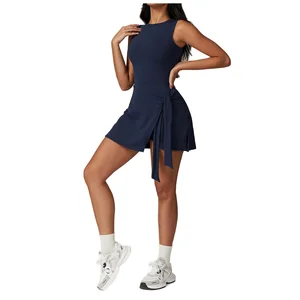 Women's High-Rise Athletic Tennis Skort Golf Exercise Sport Skirt With Cooling Technology and Pockets High Style Shorts Set