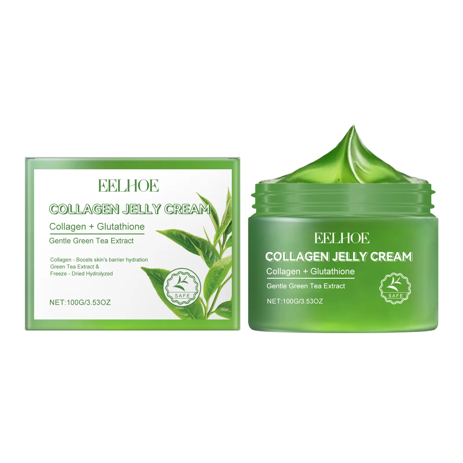 EELHOE Green Tea Collagen Jelly Cream