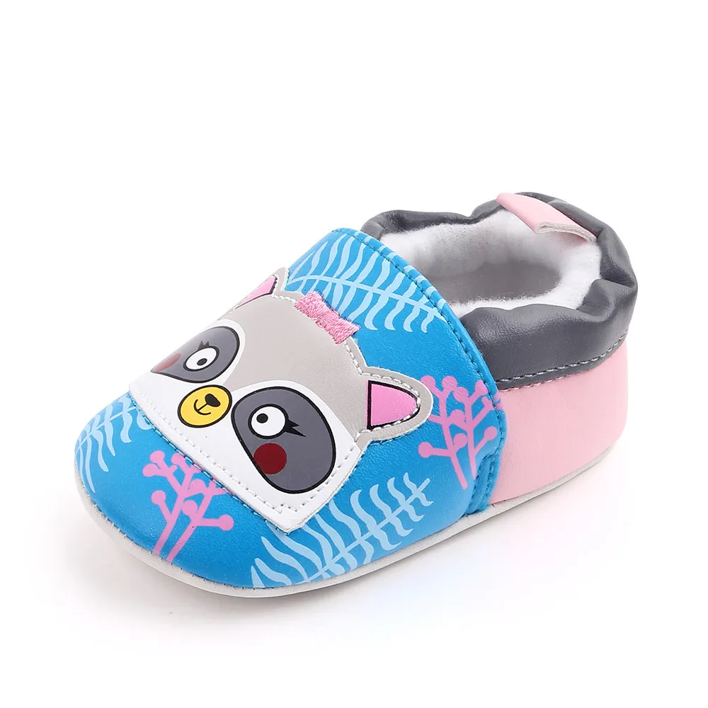Spring and Autumn Cute Cartoon Animals  Shaped Shoes Soft Sole PU Baby Toddler Shoes