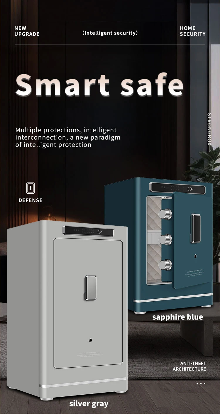 CEQSAFE Factory Customized Tuya APP Remote Opening Home Safe Large High Security Mechanical Code Key Lock Larger Storage Box details
