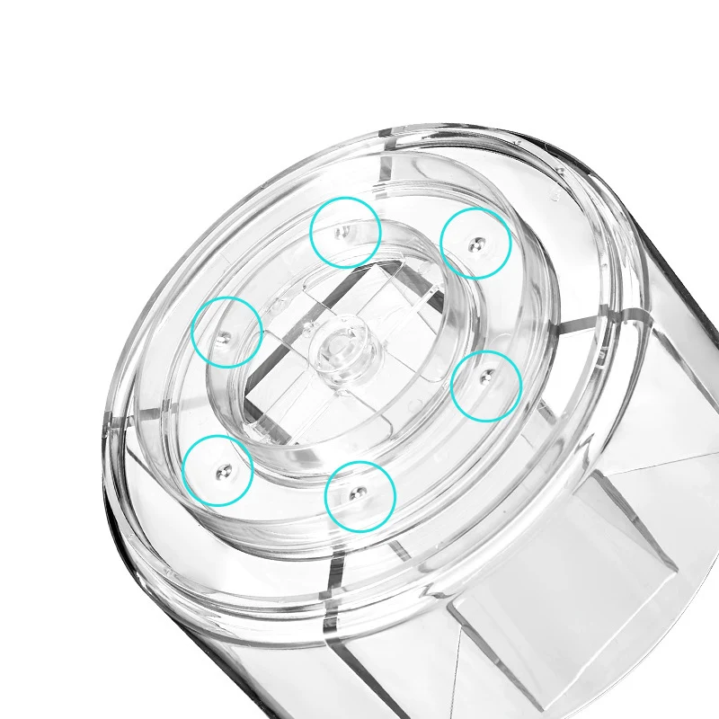 Новинка многофункциональные настольные канцелярские принадлежности косметика пластиковый прозрачный ПЭТ круглый вращающийся органайзер для