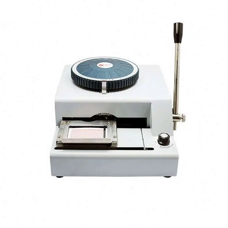 TEBAK Metal Dog Tag Manual Name Engraving Characters Small Manual Stainless Teel ID Tag Engraving Metal Embossing Machine