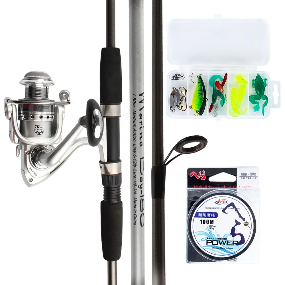 1.8m full kit fishing rod set