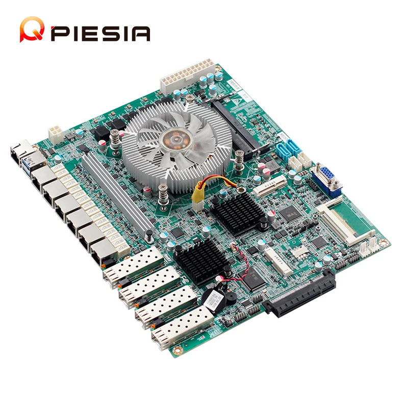 Piesia Intel 7th Gen Industrial Mainboard I3/i5/i7 LGA1151 Socket Dual  Channel DDR4 1*RJ45 6*LAN 4*optical Interfaces