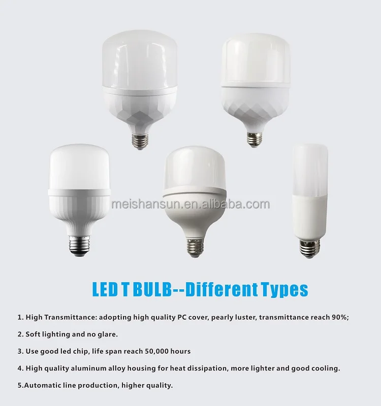 New Design Led T Bulb E40 E27 B22 For 20w 30w 40w 50w 60w Led Bulb ...