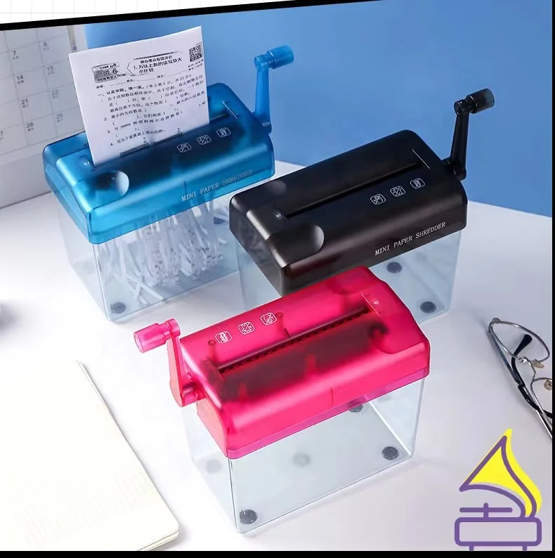 Ручной измельчитель бумаги мини портативный для секретных бумаг и квитанций