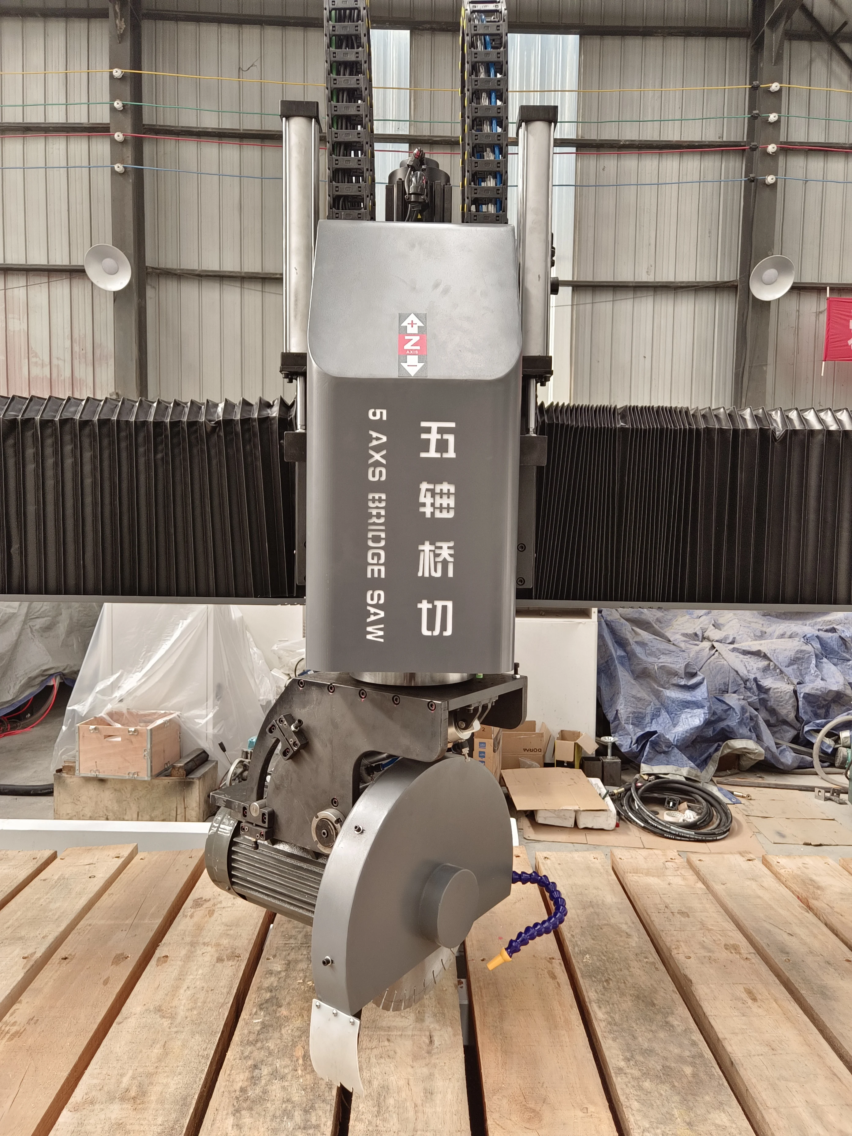 Cnc 4 5 Axis Granite Bridge Saw CNC Router 3D Stone Cutting Granite Engraving Machine for Kitchen Sink and Edge Produce