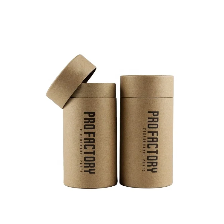 Custom Logo Biodegradable Kraft Round Cylinder Paper Tube Compostable Underwear Tube Packaging Underwear Cylinder Packaging Box