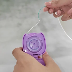 Daily Care New Design Dental Floss with Rewindable Function 840D Nylon Bubble Floss for Orthodontic Usage 21m