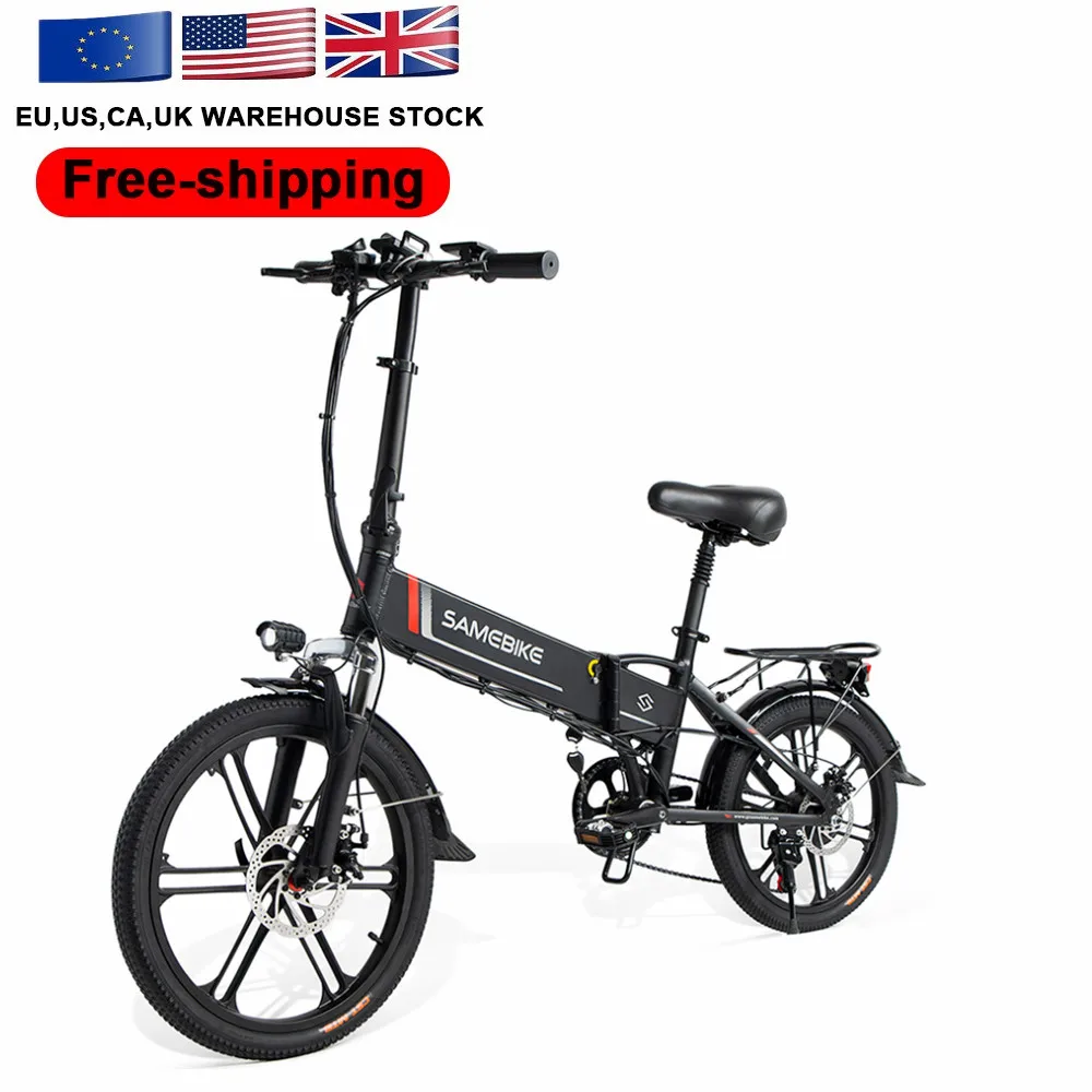 Folding Electric Bicycle 350W 48V 20 Inch Electric City Bike Foldable
