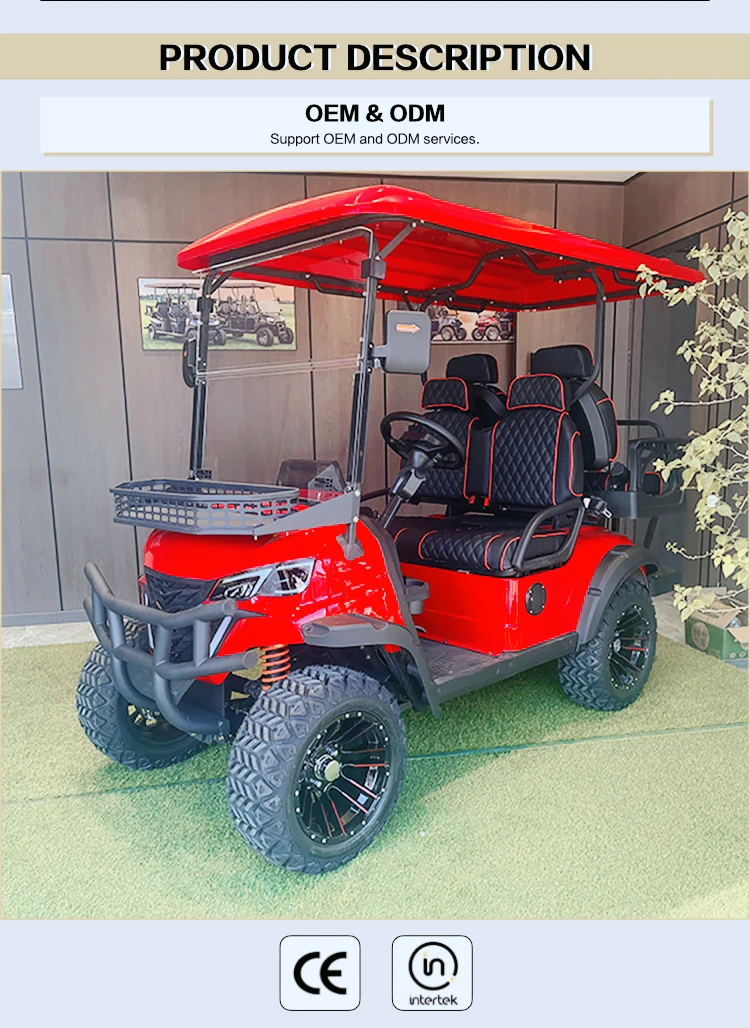 New in 2025 Parison Off-road Four-Wheeled Sightseeing Car Golf Resort Hotel Reception Car Electric Golf Cart 2025SDZX12PTPR19401 manufacture