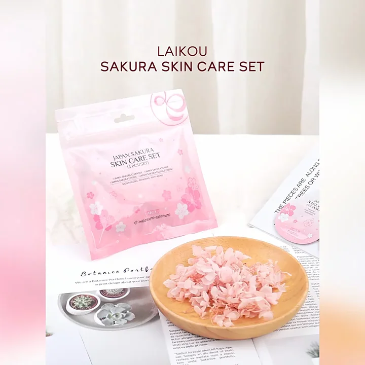 Laikou Japan Sakura Vegan Skin Care Set - Niacinamide Face