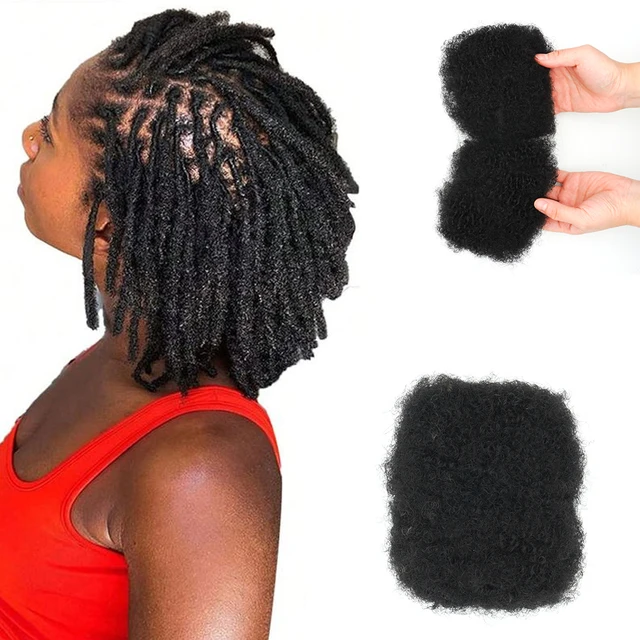 [KAMA Dreads]Best Selling 30g Afro Kinky Bulk Indian Remy Wholesale Virgin Hair Kinkys Wick Natural Wave Loose Wave Raw Human